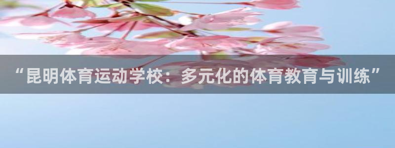 球友体育官方网站：“昆明体育运动学校：多元化的体育教育与训练”